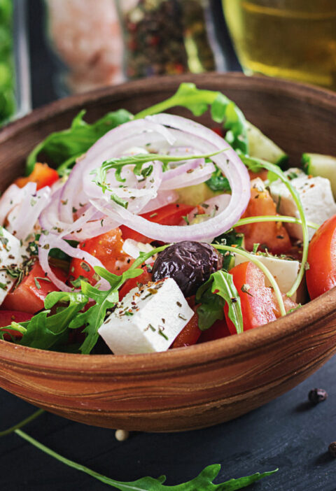 Salade grecque - Recette